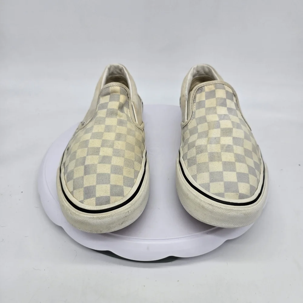 Vans Shoes M 9.5 W 11 Classic Checkerboard Slip-On
